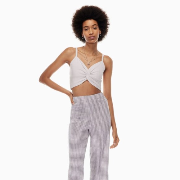 WILFRED | Aritzia Bay Tank Ribbed Crop Top | Sz. XS - Picture 2 of 9